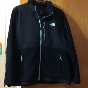The North Face light blue fleece jacket